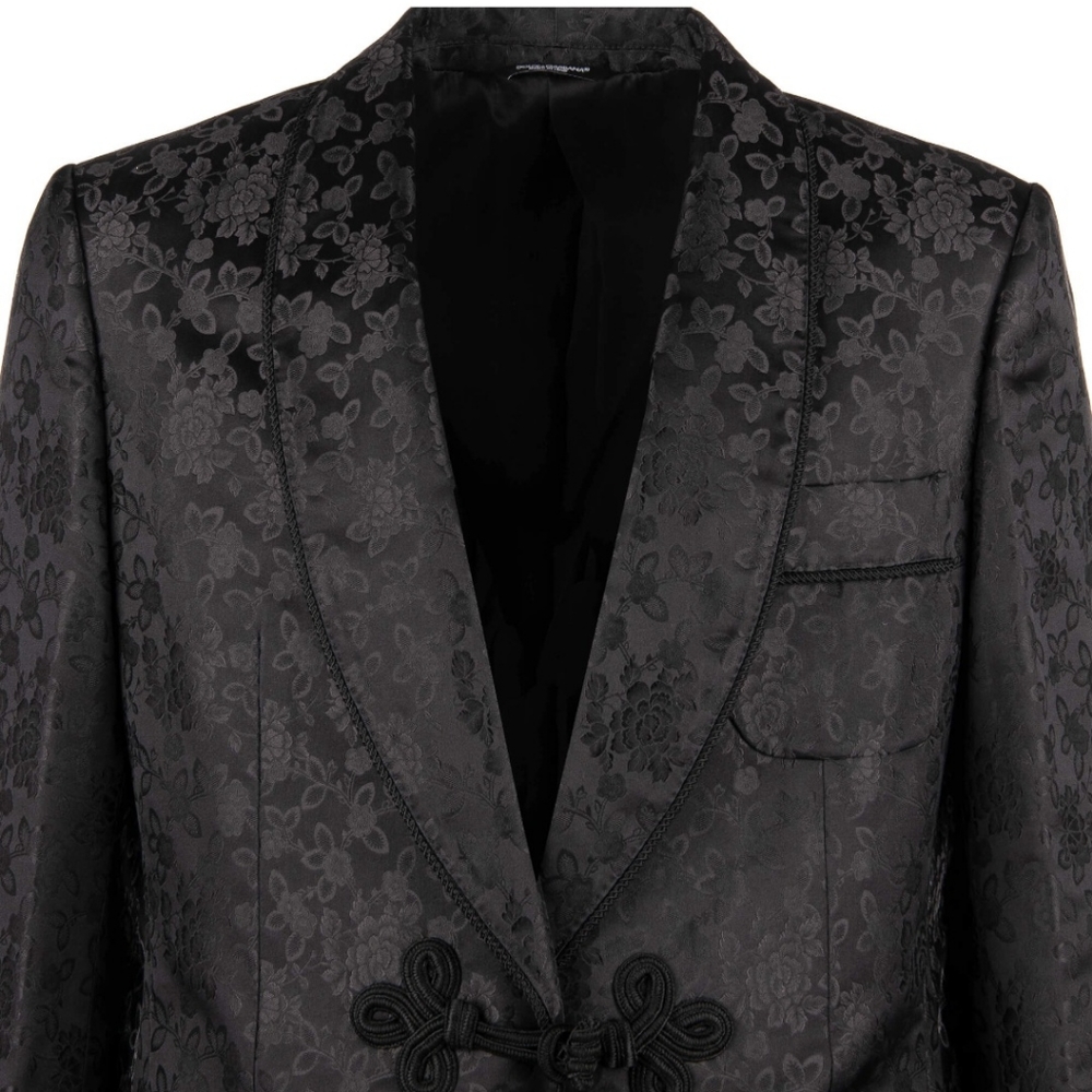 NWT Dolce & Gabbana Floral Jacquard Silk Blazer